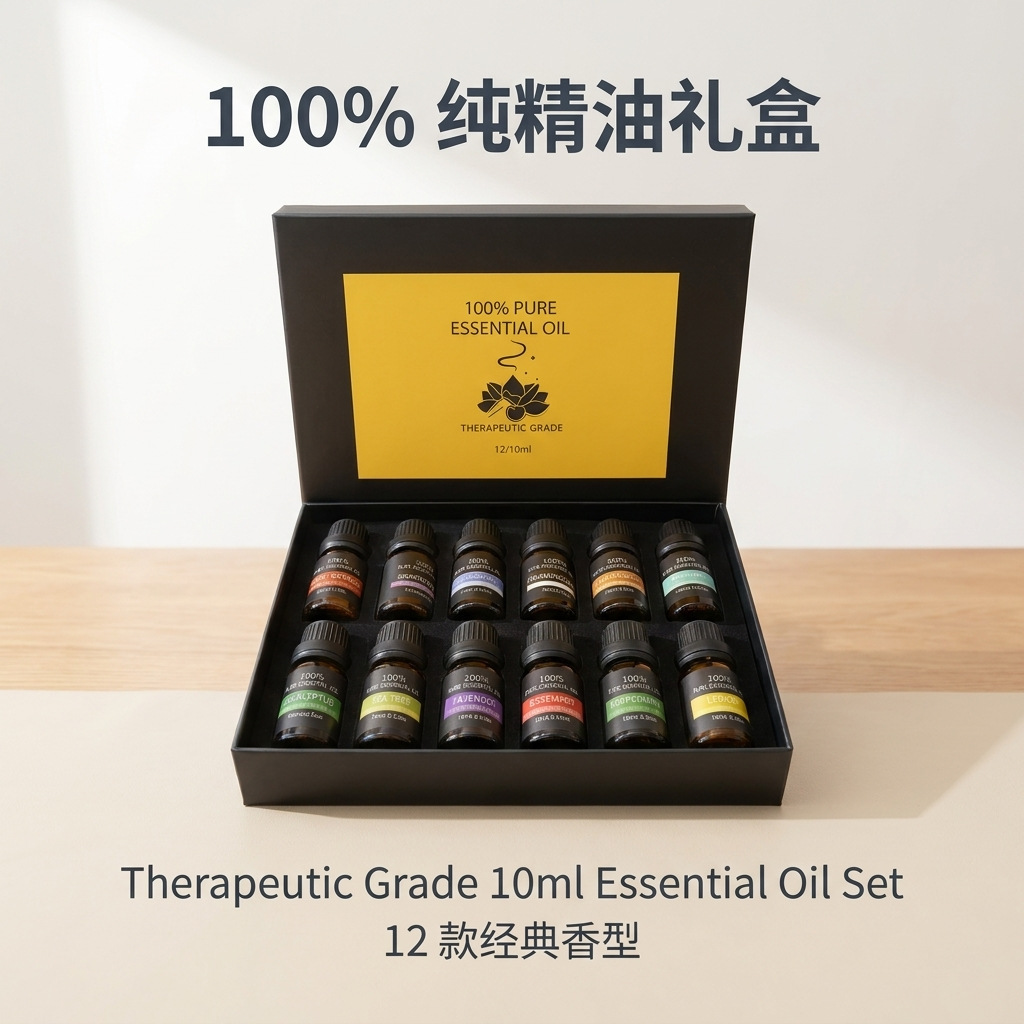 Essential oil set (10ml/20ml) | lavender & rose botanical oils | home fragrance diffusion