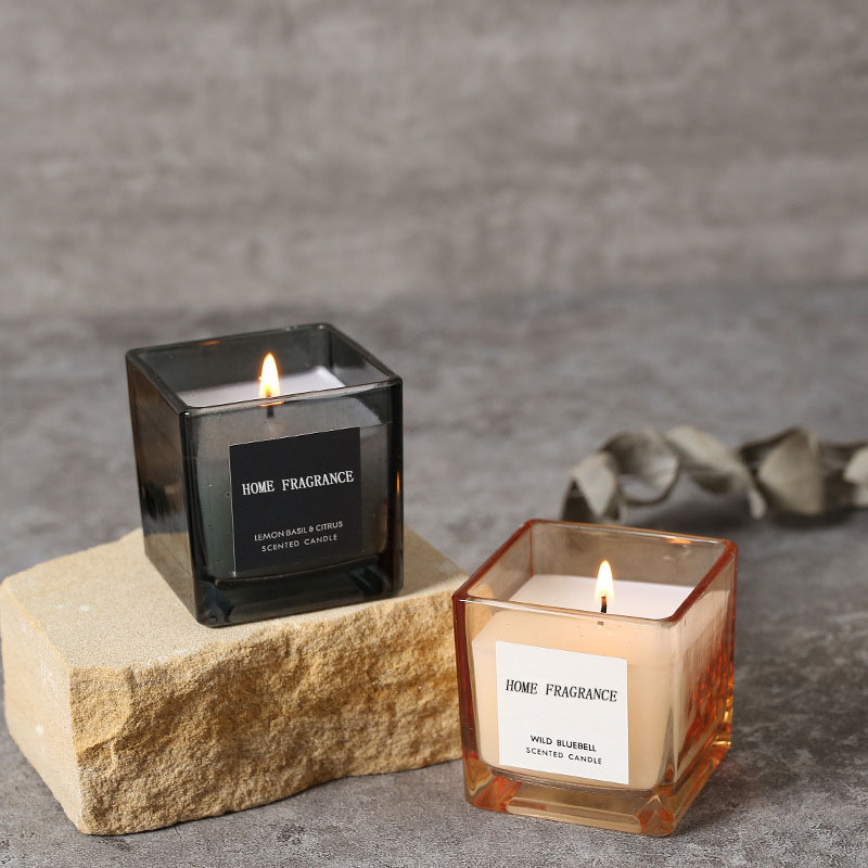 Four-color soy wax candle set | gift-ready poured candles | wholesale factory-direct candles