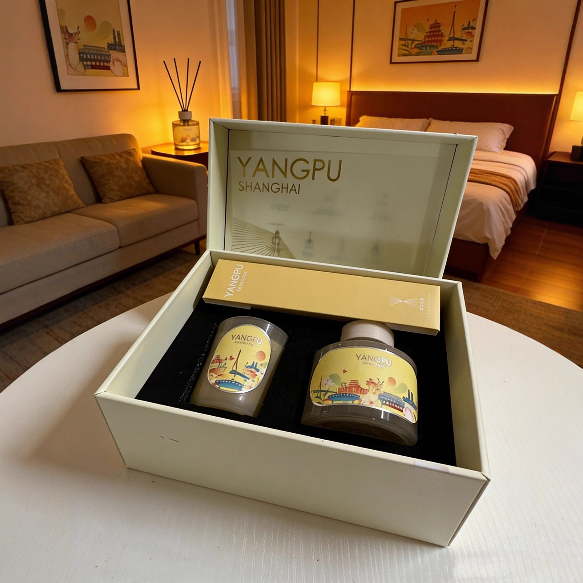 Flameless Scented Candle Duo | Living Room & Bedroom | Long-Lasting Fragrance | Car Deodorizer