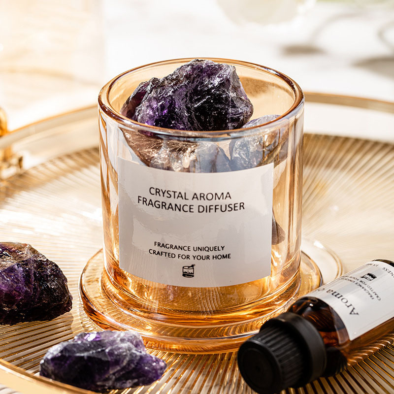 Crystal Aroma Diffuser Set | Decorative Scented Ornament Gift Box | Home Bedroom Fragrance | Birthday Gift