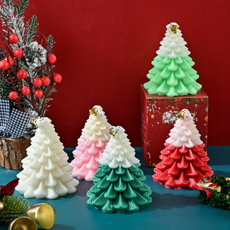 Pine-Scented Christmas Tree Candle Gift Box | Festive Scented Decor & Gift Set