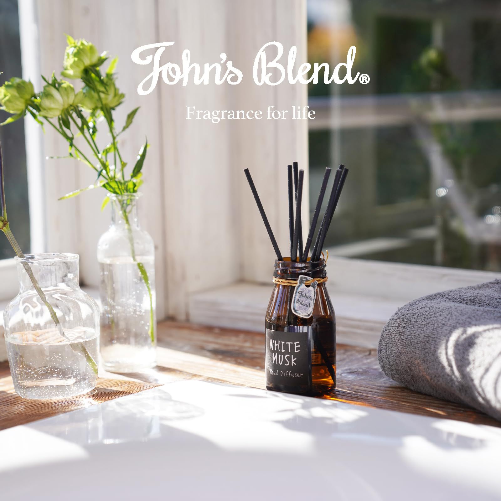 Minimalist Aroma Diffuser | Soy Wax Candle | Factory Direct | Artistic Brown Glass Bottle