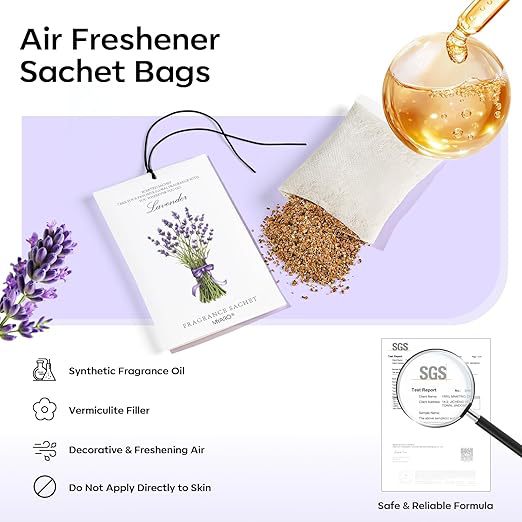 Lavender Sachet | Wardrobe & Car Freshener | Jasmine Scent | Cross-Border Air Freshener