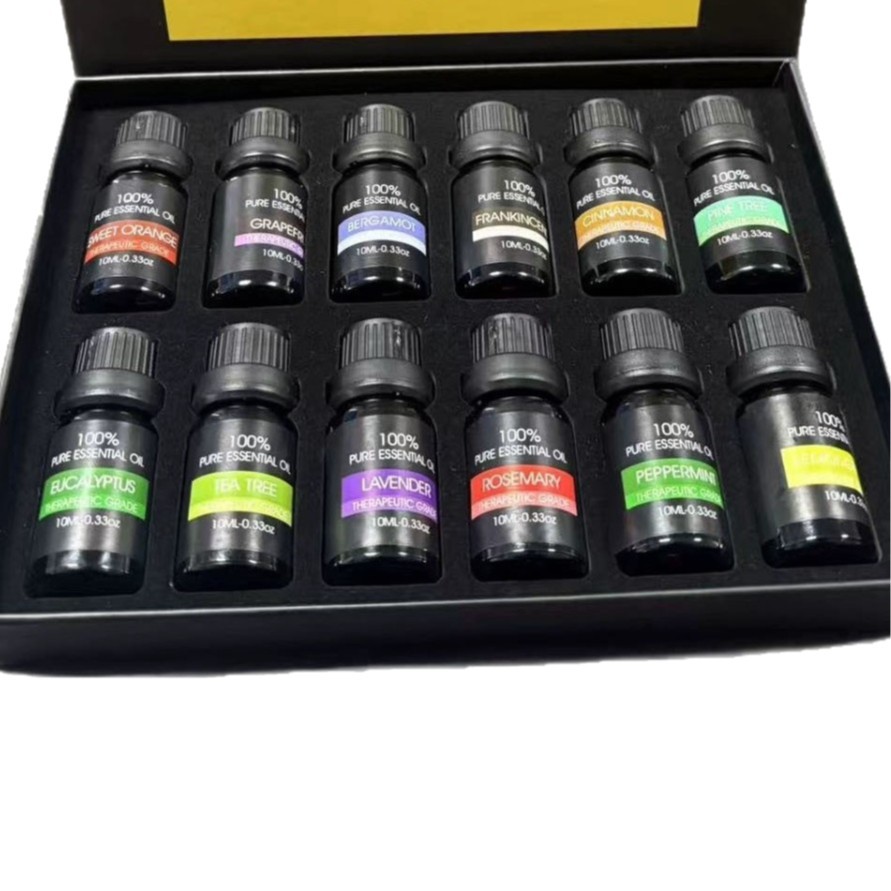 Cross-border lavender & rose essential oil set | home & bedroom fragrance | long-lasting aroma diffusion