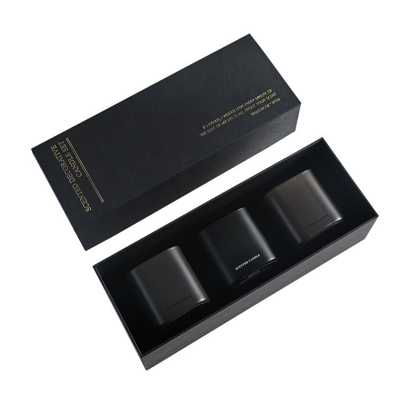 Scented Candle Gift Box | Square Glass Jar | Bedroom Decor | Birthday Gift