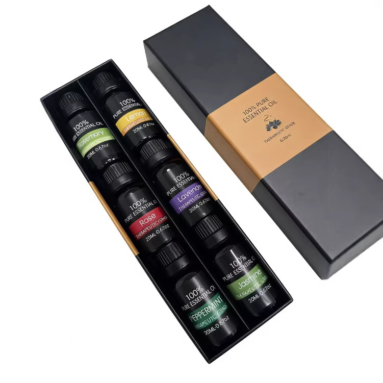 20ml Essential Oil Value Pack | 6-Bottle Gift Set | Cross-Border Bestseller | Factory Direct Long-Lasting Oils