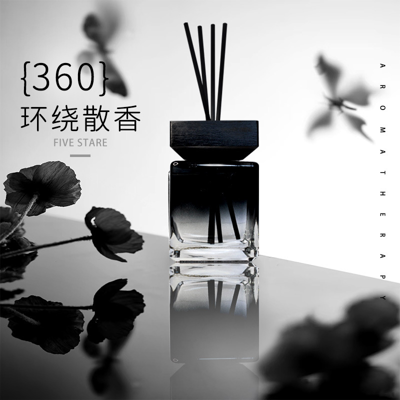 500ml Reed Diffuser with Wooden Lid | Oud & Sandalwood Scent for Office & Luxury Spaces