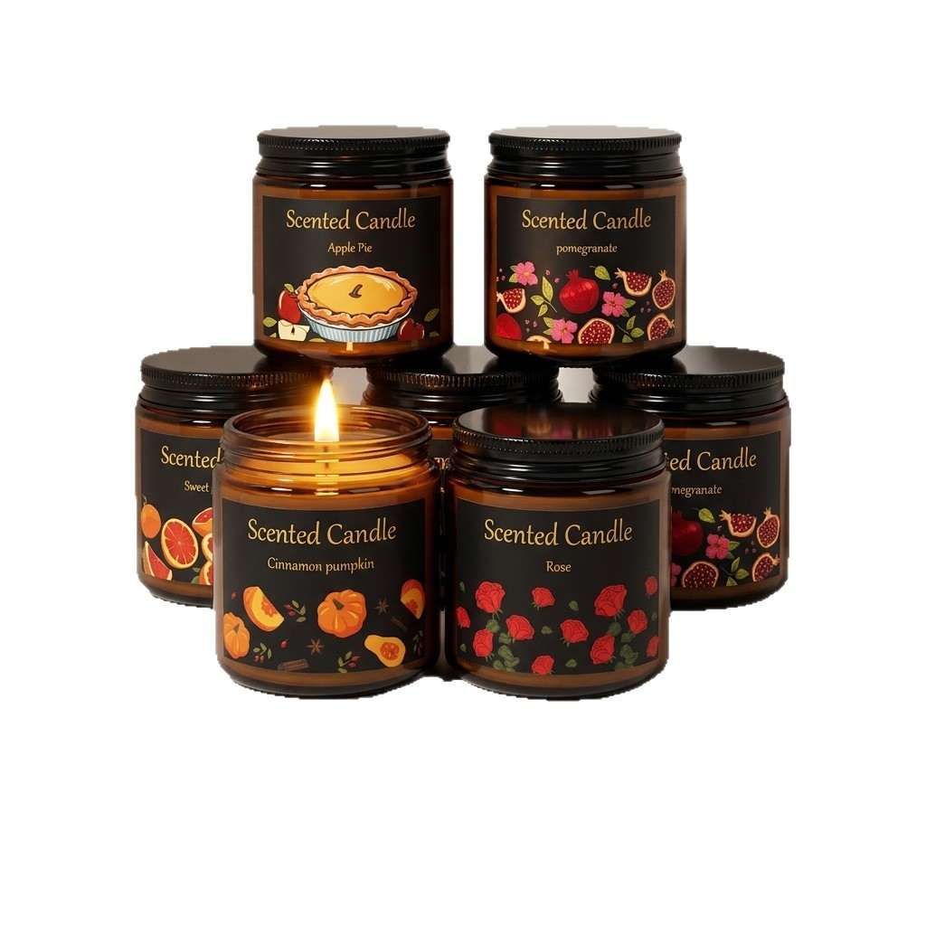 6-Piece Scented Candle Set | Smoke-Free | Long-Lasting Fragrance | Customizable Aroma Cups