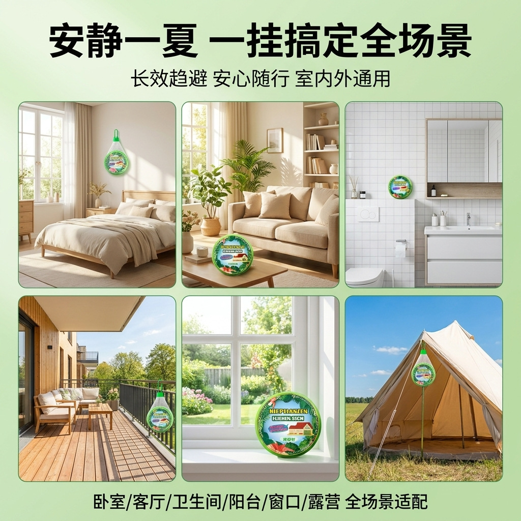 Mosquito-Repellent Herbal Disk | Summer Essential | Hanging Pest-Repellent | Home Wellness Tool
