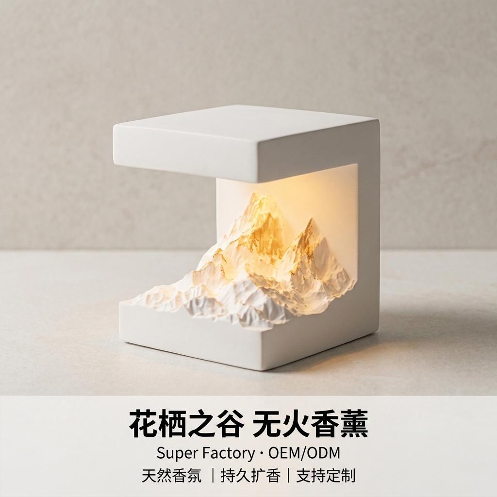 Scented Plaster Ornament Gift Box | Mount Fuji Design | Bedroom Fragrance | Birthday Gift | Scented Decor