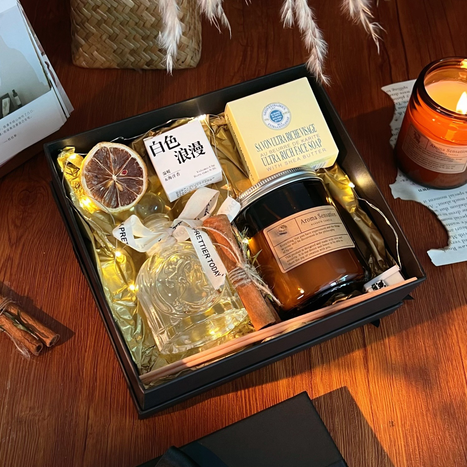 Home Scented Candle Gift Box | Creative Fragrance Set | Scented Ornament | Holiday Gift | Wholesale