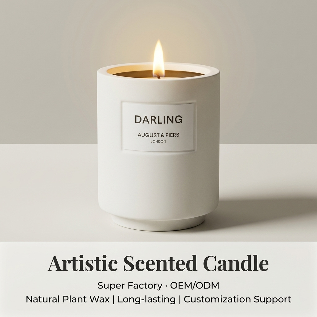 Ceramic Scented Candle | 340g Natural Soy Wax | Pet-Safe Fragrance