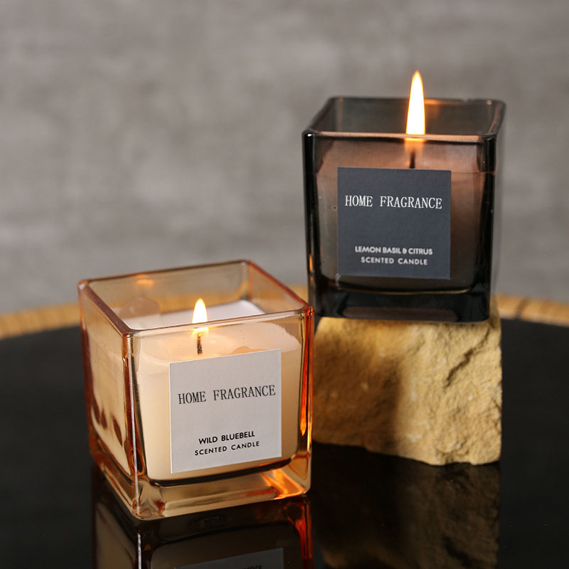 Four-color soy wax candle set | gift-ready poured candles | wholesale factory-direct candles