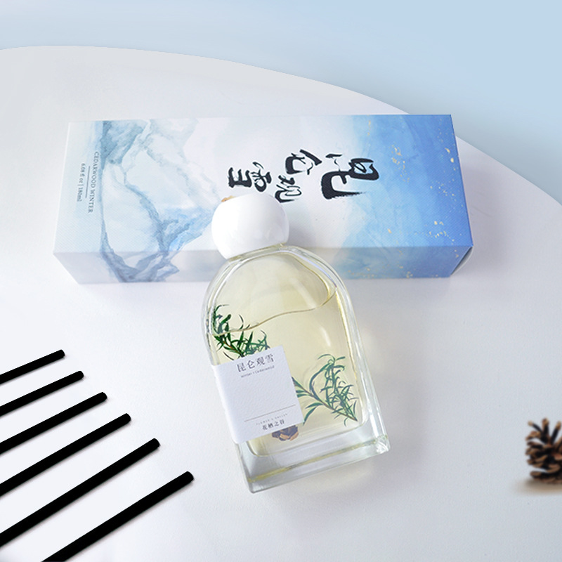 Kunlun Snow flameless diffuser | 180ml dried flower home fragrance | premium gifting set