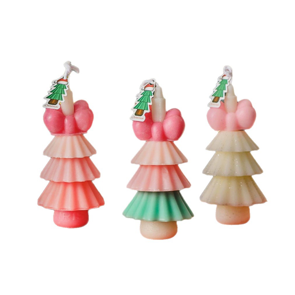 Stackable Scented Candles | Festive Mood | Handmade Gift | Christmas Tree Theme