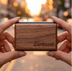 Car sun visor clip-on air freshener | natural wood grain design | hidden car fragrance accessory