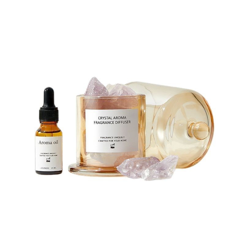 Crystal Aroma Diffuser Set | Decorative Scented Ornament Gift Box | Home Bedroom Fragrance | Birthday Gift