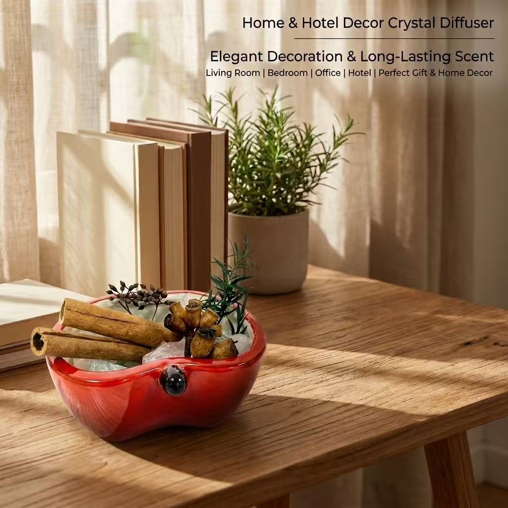 Fruit-Scented Crystal Diffuser Gift Box | Natural Flameless Home Diffuser | Premium Gift Set | Customizable