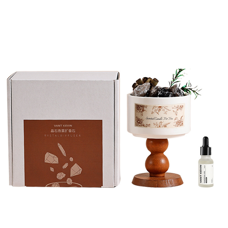 Aroma candle holder | crystal essential oil diffuser | long-lasting bedroom fragrance gift