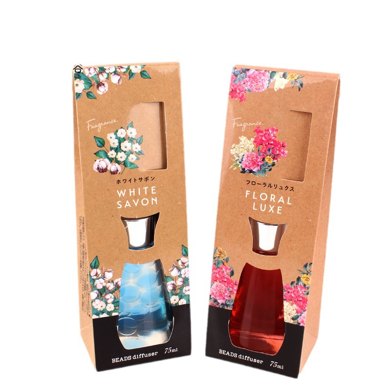 75ml Reed Diffuser with Beads | Camellia Scent | Long-Lasting Indoor Air Freshener | Flameless Aroma