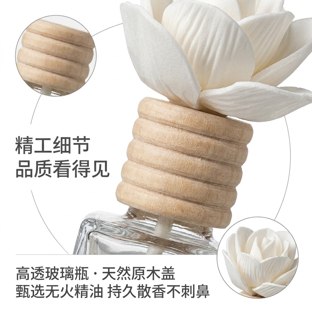 Transparent Odor-Eliminating Home Diffuser | Toilet Air Freshener | Flameless Long-Lasting Liquid Fragrance | Cross-Border
