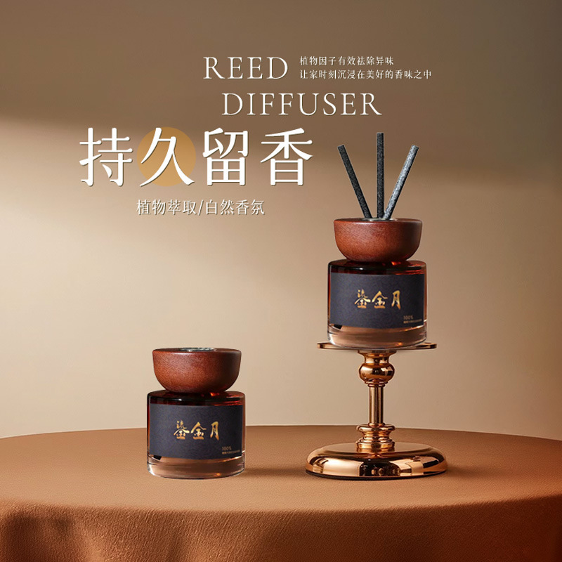 Flameless car gift set | premium wood-scented diffuser | dual-use car & home fragrance
