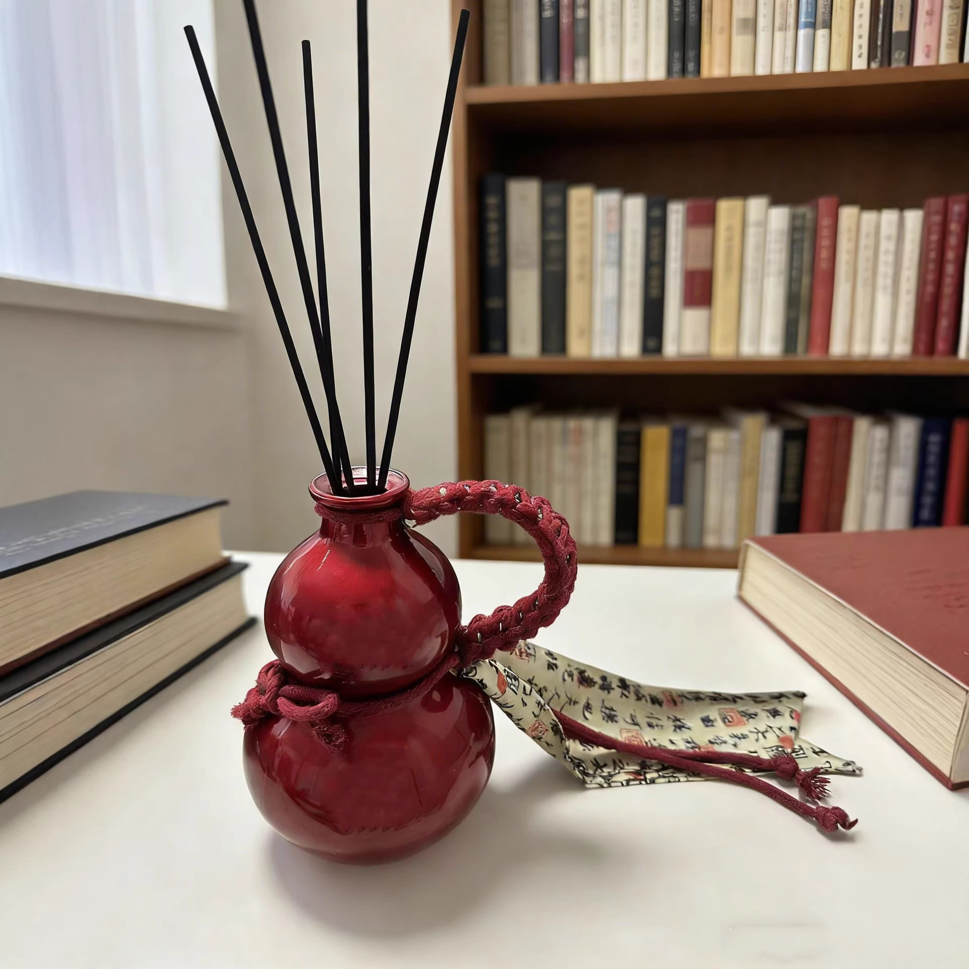 500ml Flameless Reed Diffuser Gift Set | Elegant Gourd Bottle | Factory Direct | Artistic Decor