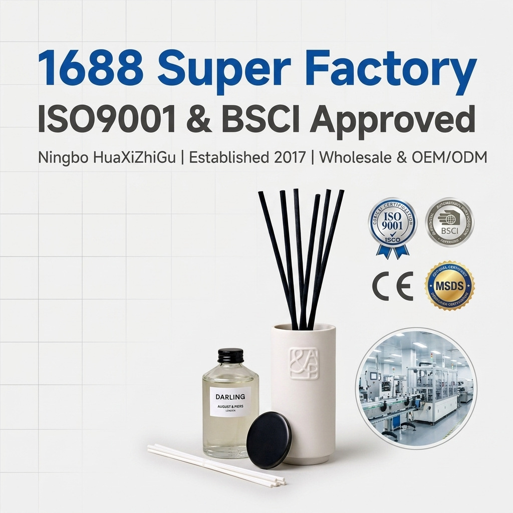 Elegant White Ceramic Reed Diffuser | Luxury Gift Box